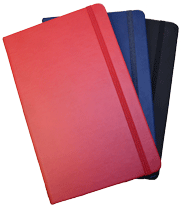 Red, Navy & Black Casebound Notebook